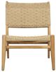 Dovetail Furniture Mable Natural Rattan/Teak Outdoor Chair-2