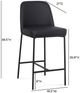 TOV Furniture Sydney 2-Piece Black Counter Stool-2