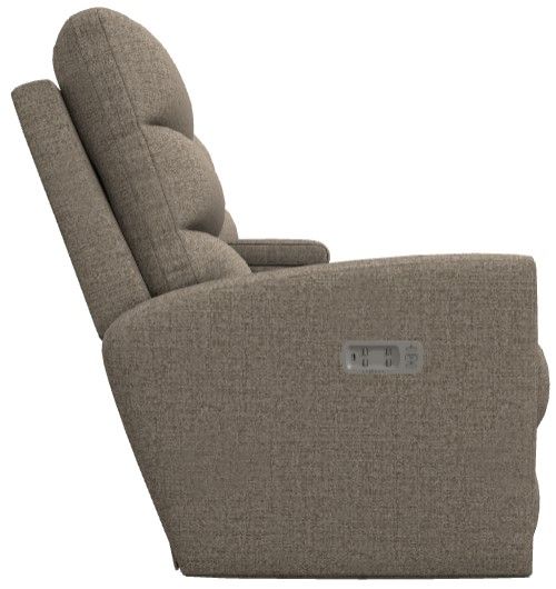 La-Z-Boy® Liam Fawn Power Wall Reclining Loveseat with Console, Headrest, and Lumbar-3