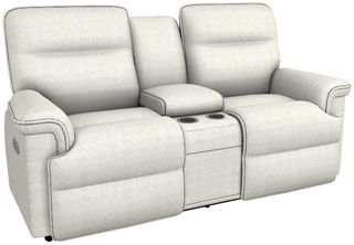 La-Z-Boy® Jay Oatmeal Power Reclining Loveseat with Console and Headrest