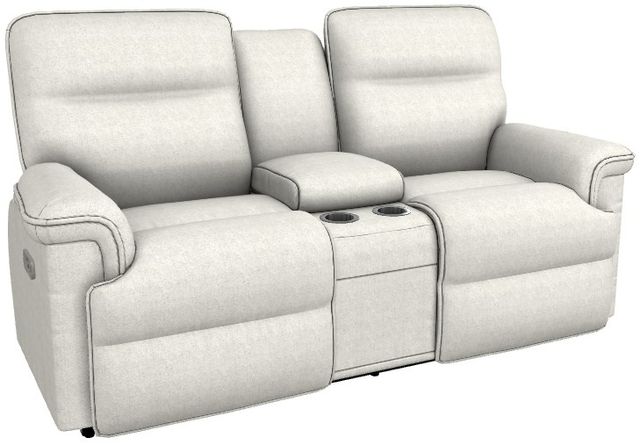 La-Z-Boy® Jay Oatmeal Power Reclining Loveseat with Console and Headrest-0