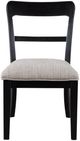 Signature Design by Ashley® Chadworth Black Upholstered Dining Side Chair-2