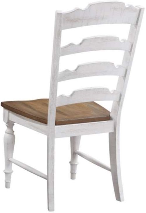 Winners Only® Augusta Rustic Brown/White Dining Side Chair-3