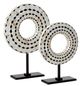 Currey & Company Rondelle Black/Pearl Large Disc-2