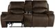 New Classic® Home Furnishings Brookings Brown Console Loveseat with Dual Recliners-3