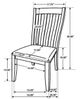 Coaster® Nogales 2-Piece White Dining Side Chair Set-4