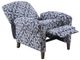 Olliix by Madison Park Kirby Navy Multi Push Back Recliner-2