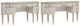 Michael Amini® St. Charles 2-Piece Dove Gray/Gold Vanity Table Set-1