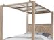 Artisan & Post by Vaughan-Bassett Cool Rustic Clear Maple Queen Mirrored Canopy Bed-3