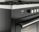 Ilve® Professional Plus II 60" Glossy Black Pro Style Dual Fuel Range-4