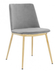 Armen Living Messina 2-Piece Gray Dining Chairs-0