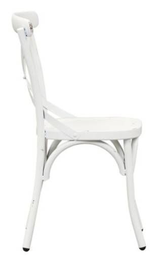 Liberty Furniture Vintage Antique White X Back Side Chair-2