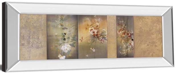 Classy Art Tea Garden I by Douglas Mirrored Frame Wall Art-1