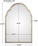 Uttermost® Brayden Antique Silver Champange Petite Arch Mirror-3