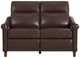Flexsteel® Elizabeth Brunette Leather Power Reclining Loveseat with Power Headrest-2
