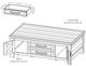 International Furniture Direct Dutton Brown Cocktail Table-2