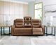 Signature Design by Ashley® Dreamer Caramel Power Reclining Sofa with Audio-2