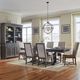 Liberty Furniture Paradise Valley 7-Piece Flax Tweed/Saddle Brown/Tobacco Optional Trestle Dining Set-1