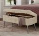 Jofran Inc. Huggy Sand Storage Bench-1