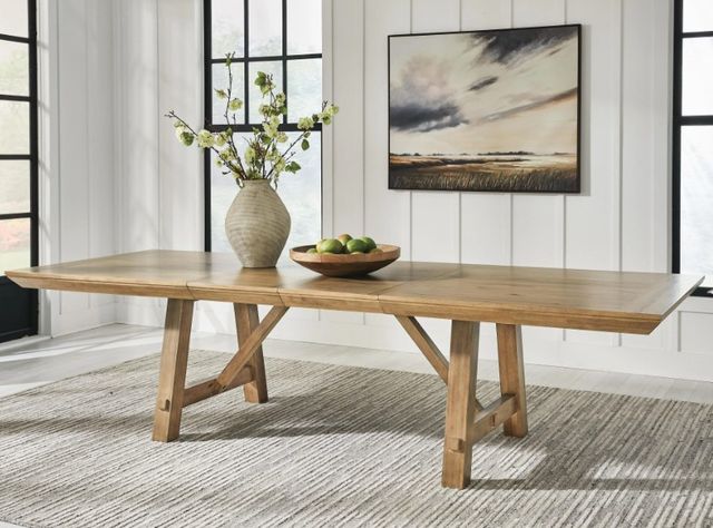 Signature Design by Ashley® Ridgester Light Brown Dining Table-1