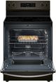 Whirlpool® 30" Black Stainless Steel Freestanding Electric Range with No Preheat Mode and Steam Clean-2