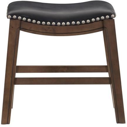 Homelegance® Ordway Black/Brown 18" Stool-2