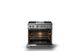 Viking® 5 Series 36" Stainless Steel Pro Style Dual Fuel (NG) Range with Polished Chrome Trim-1