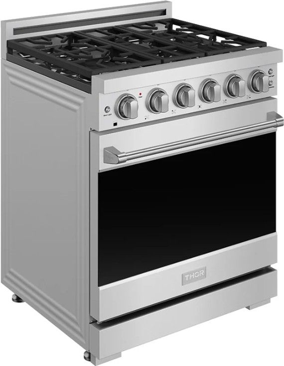 Thor Kitchen Gordon Ramsay Collection 30" Stainless Steel Pro Style Gas Range with Precision Knob Control-2