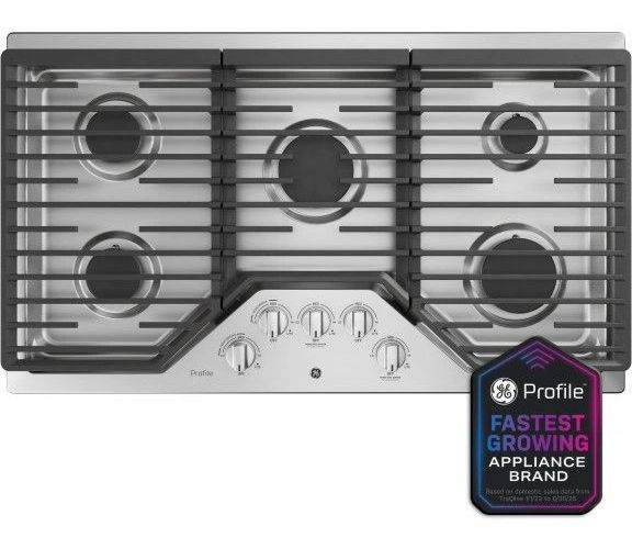 GE Profile™ 36" Stainless Steel Gas Cooktop-2