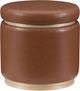 Linon Sunny Caramel Storage Ottoman-0