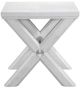 Basset Mirror Nadine Bright White Oak End Table-1