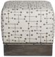 Vanguard® Furniture Michael Weiss Mulligan Polkadot Grey Ottoman-1