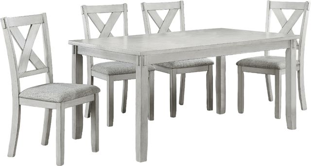 Crown Mark Clara 5-Piece Driftwood Dining Room Set-0