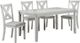 Crown Mark Clara 5-Piece Driftwood Dining Room Set-0
