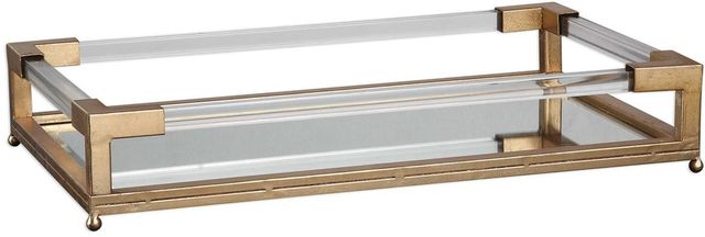Uttermost® Balkan Gold Mirrored Tray-0