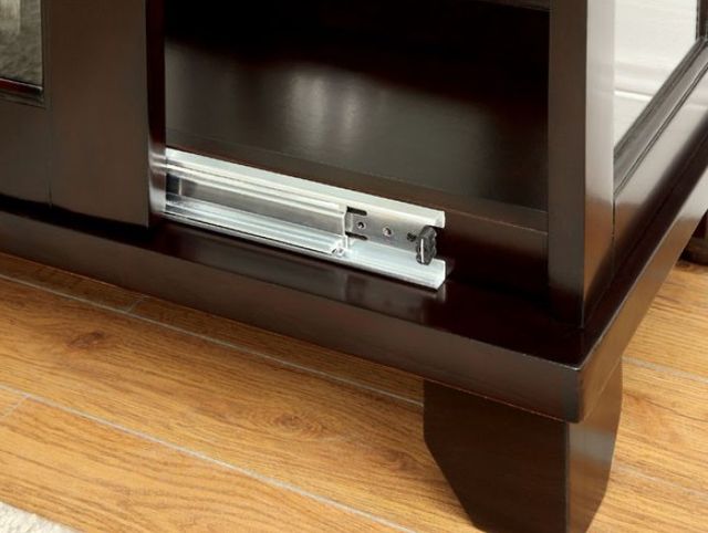 Furniture of America® Ludden Dark Walnut Curio-3