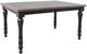 Jofran Inc. Madison County Brown Extension Dining Table with Vintage Black Base-0