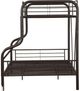 ACME Furniture Cairo Sandy Black Twin Over Full Bunk Bed-2
