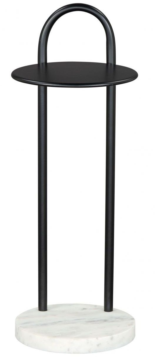 Zuo® Modern Christian Black Side Table with White Base-1