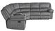Homelegance® Muirfield 3-Piece Gray Manual Reclining Sectional with Left Console-3