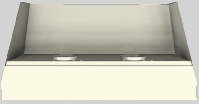 Vent-A-Hood® Designer Series 60" Biscuit Wall Mounted Range Hood-2