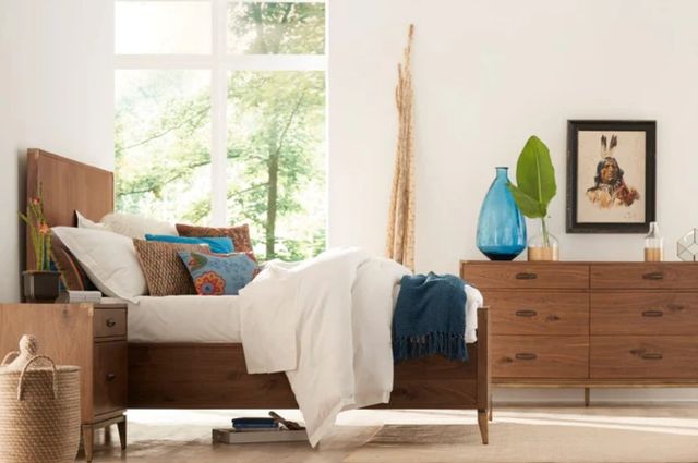 Modus Furniture Adler Natural Walnut Full Panel Bed-1