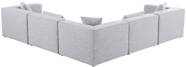 Meridian Furniture Cube 5-Piece Grey Modular Sectional Set-2