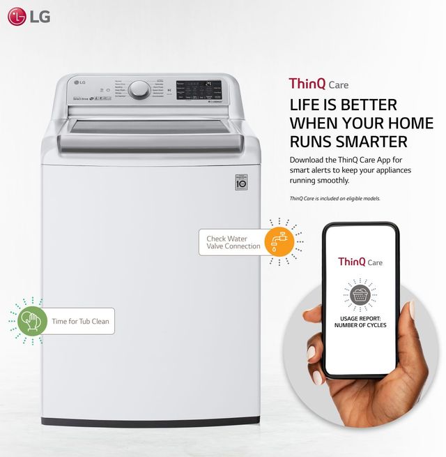 LG 5.5 Cu. Ft. White Top Load Washer-3