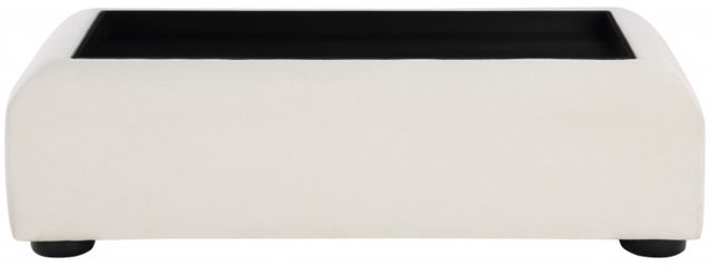 Meridian Furniture Diana Black Top Coffee Table with Cream Base-1