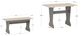 Linon Norah 3-Piece Gray/Maple Table Bench Set-2