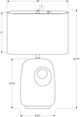Monarch Specialties Inc. White Ceramic Table Lamp -1