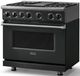 Viking® 7 Series 36" Antique Bronze Pro Style Dual Fuel Range with Griddle-2