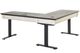 Martin Furniture Hartford Brown/White 60" L-Shape Electric Sit/Stand Desk-2