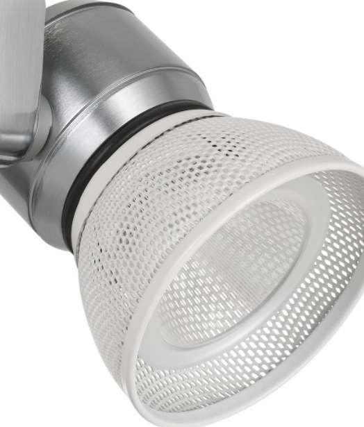 Cal® Lighting & Accessories Brushed Steel/White Track Light-1